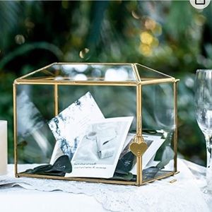 Glass Box for Cards at Wedding